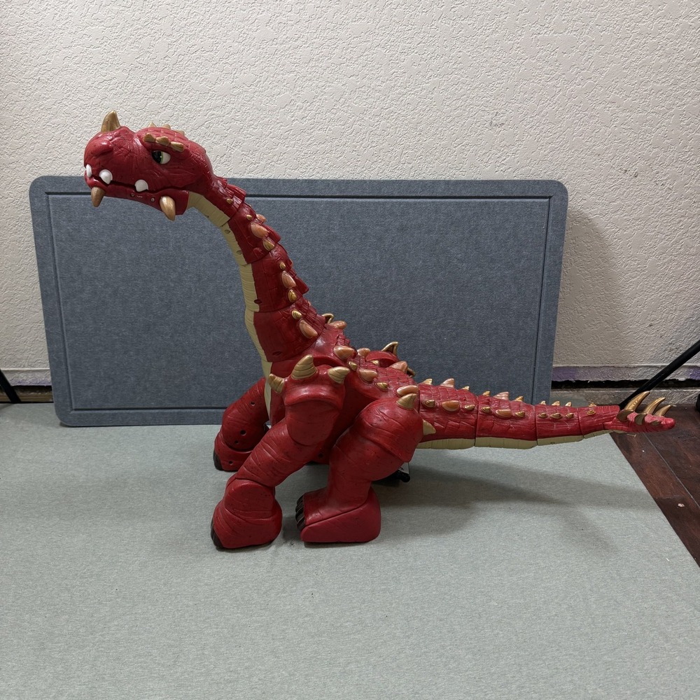 Fisher-Price Imaginext Spike the Ultra Dinosaur Red Large Electronic No Remote